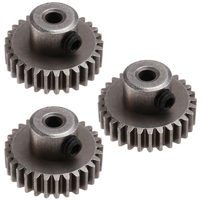 3PCS 3,175 mm Welle Stahlritzel Motorgetriebe 32DP 48DP 64DP M0,6 für 1/10 6849