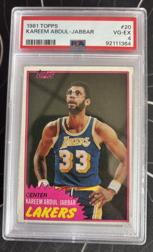 1981 Topps - Kareem Abdul-Jabbar - PSA 4