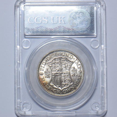 1931 Halfcrown (CGS 75) - George V British Silver Coin - Superb - Picture 2 of 2