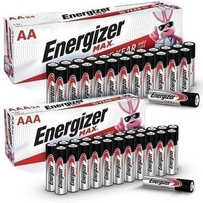 100 Energizer Max Alkaline Batteries 50 AA & 50 AAA Batteries EXP 2029