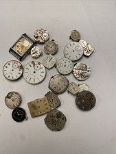 Lot Vtg Wrist Pocket Watch Movements For Parts