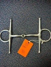 4 3/4" Snaffle Bit Stainless Steel Full 6 1/2 " Cheek bx 31