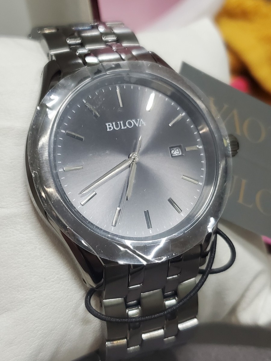 Bulova Men's Classic Calendar Quartz Gray Stainless Steel Bulova Men's Classic Calendar Quartz Gray Stainless Steel