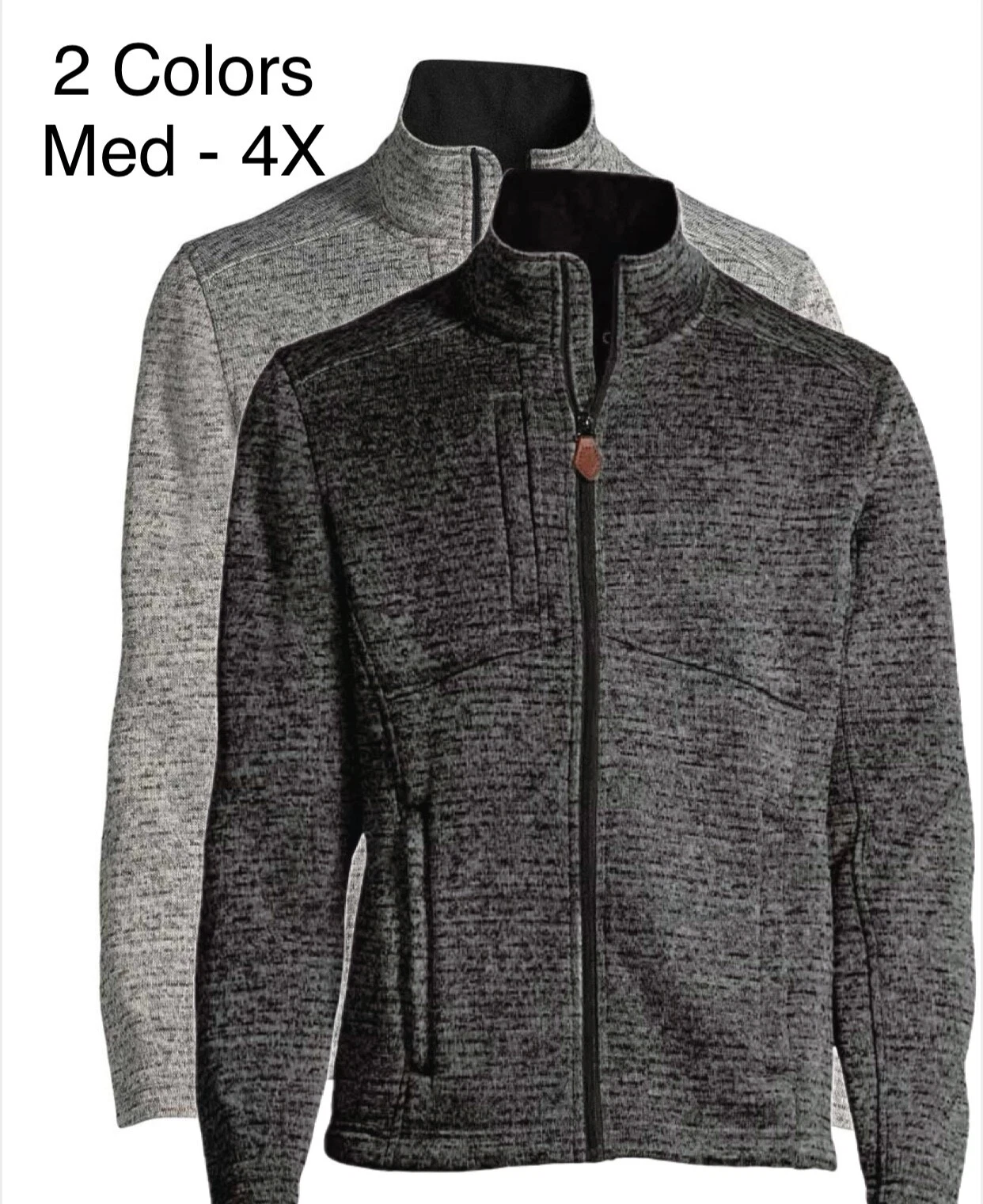 KNOSS APPAREL Inspire Mens Bonded Sweater Fleece Jacket Water Repellent M-4X NWT
Opens in a new wind