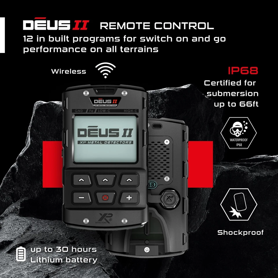XP Metal Detectors Deus II RC - 11" FMF Coil with WSAII-XL Wireless Headphones - Image 3 of 4