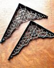 <!--F#f_0-->Two Antique Fancy Ornate Victorian Iron Filigreed Shelf Brackets - Unrestored<!--F/-->