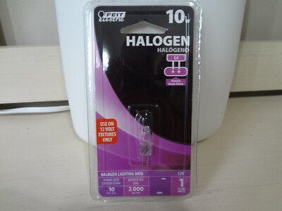 Feit Electric 10-Watt G4 Halogen Bulb, Clear (1 bulb)