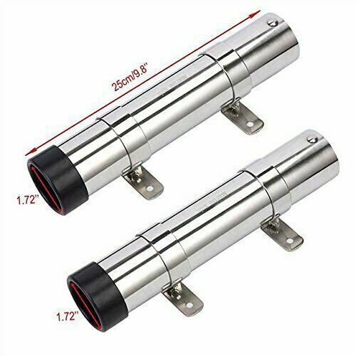 amarine fishing rod holders Made 4-Pack Holder, Stainless Tournament Style Clamp on Rod Holder, Rail Mount Fishing Pole Holder for Rails 7/8" to 1" : Sports & Outdoors Amarine Made Pair of Boat