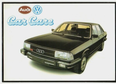 Volkswagen Audi Car Care Accessories 1979-1980 UK Market Foldout Sales Brochure