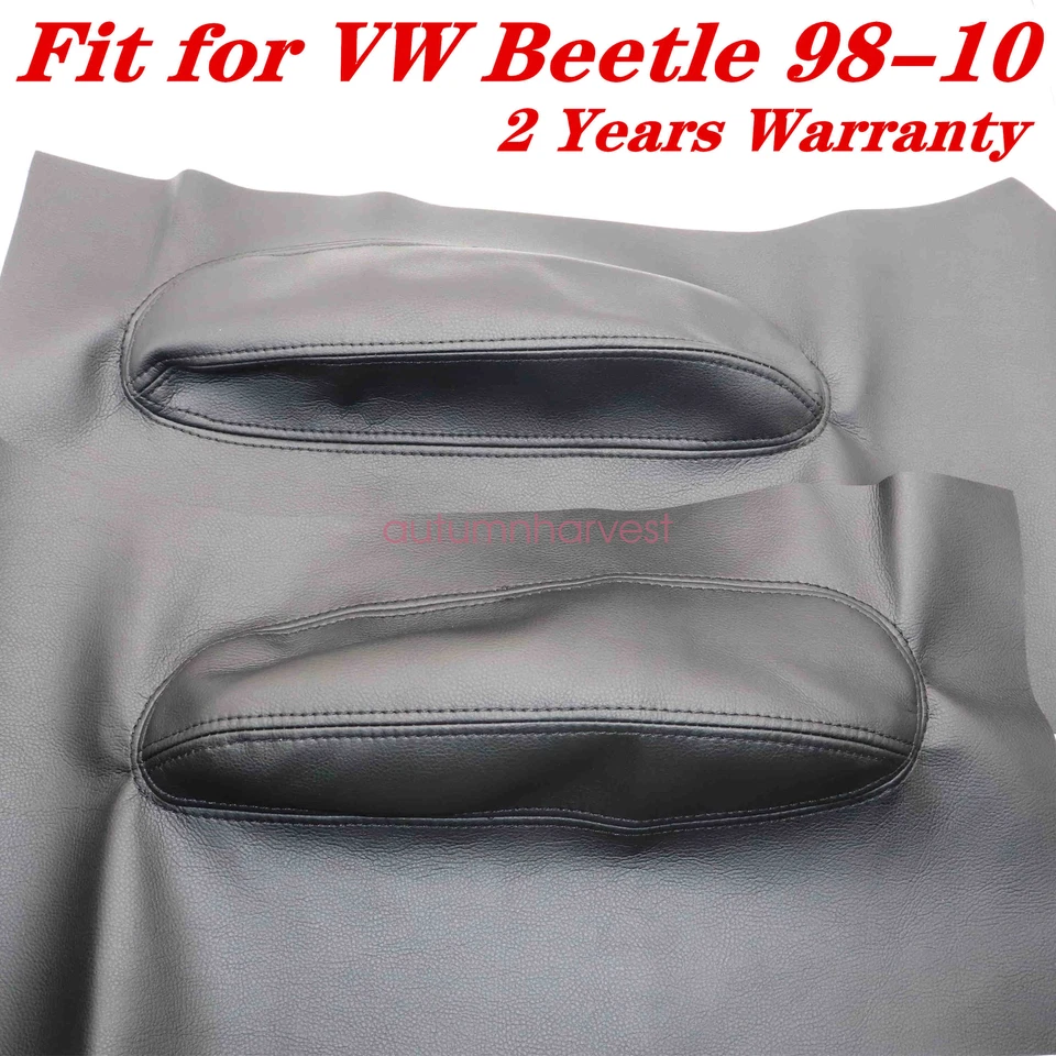 Tarjetas de inserción de panel de puerta negras aptas para Volkswagen Beetle 2002 cuero sintético Foto 3 de 4