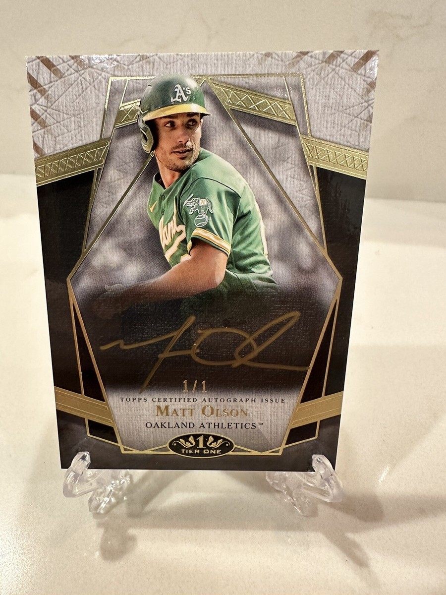 2022 Topps Tier One Matt Olson Prime Performers Autograph 1/1