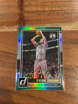 2015-16 Donruss Panini Boston Celtics Tyler Zeller Green Holo SP Parallel /199