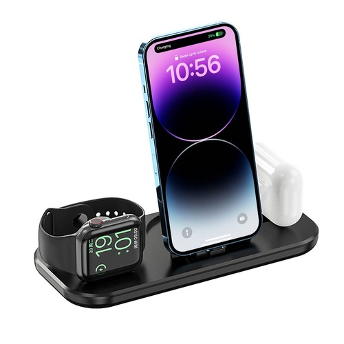 3In1 Charging Dock Chager Stand Cradle Phone Holder For Apple Watch 10 iPhone 14 - Picture 17 of 21