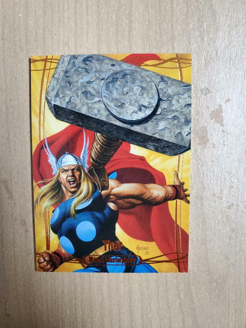 2016 Marvel Masterpieces Jusko ORANGE parallel THOR #81 77/99