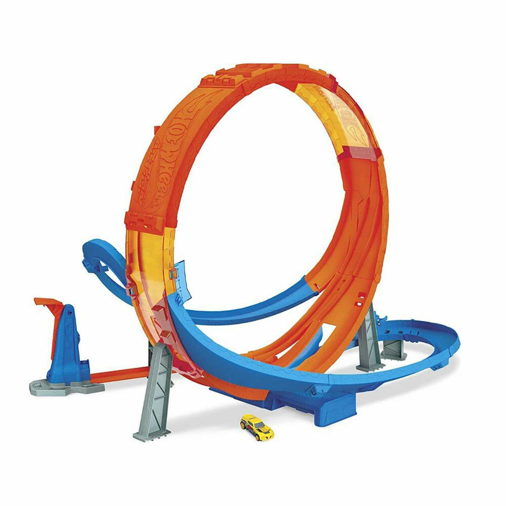Hot Wheels Massive Loop Mayhem Battery Operated Track Set for Kids Ages 5 and Up
