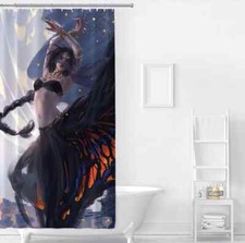 Black And Gray Braids 3D Shower Curtain Polyester Bathroom Decor Waterproof