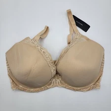 NATORI  Bra Size 34G Feathers Contour Plunge Cosmetic Nude 730023