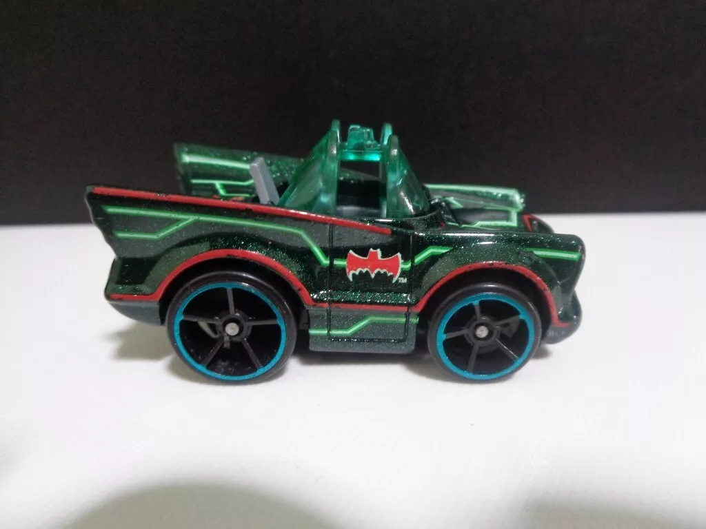 Hot Wheels 2023 Batman Classic TV Series Batmobile Tooned Green Loose Opened