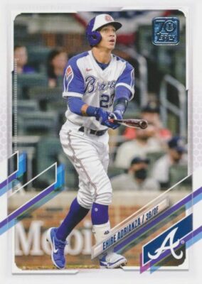 2021 Topps Update #US223 EHIRE ADRIANZA - Atlanta Braves
