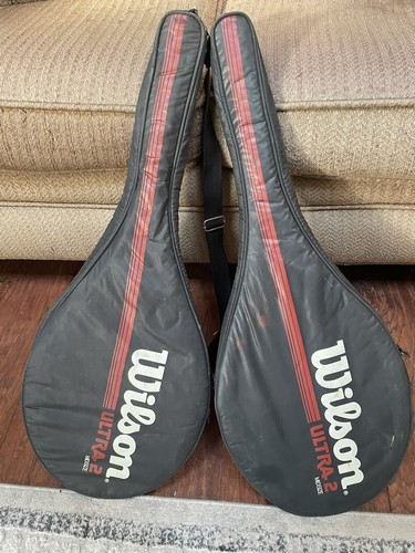 Wilson Ultra 2 Tennisschläger geflochten Graphit und Bor 2 Schläger mit Etuis