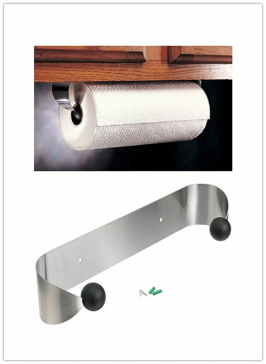 Paper Towel Holder Wall Mount Under Cabinet Kitchen Counter