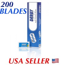 Derby Professional Double Edge Barber Super Stainless 200 Safety Razor Blades B