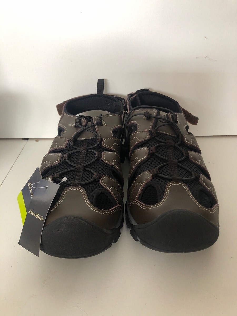 Eddie Bauer Mens Genuine Leather Stewart Brown Closed Toed  display picture 2