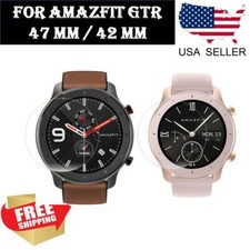 2 pcs Screen Protector TPU Clear Film for Amazfit GTR Smartwatch 47mm 42mm