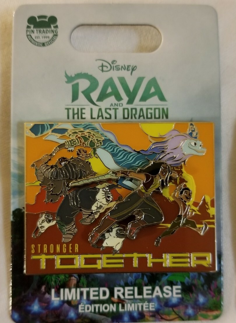 Disney RAYA AND THE LAST DRAGON STRONGER TOGETHER Pin LIMITED RELEASE NEW 2021