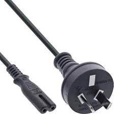 InLine® Netzkabel, Netzstecker Australien auf Euro 8 C7 Stecker, 1,8m