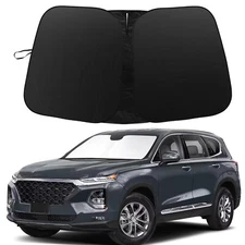 Car Windshield Sun Shade UV Visor Cover For 2019-2024 Hyundai Santa Fe Foldable