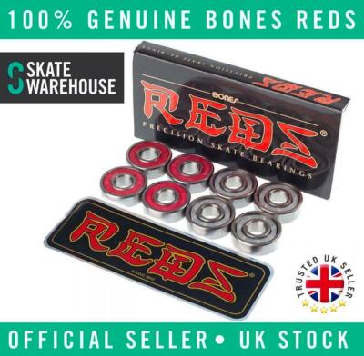 8x Original Bones Reds Fast Precision Skateboard/Scooter/Roller Derby Kugellager