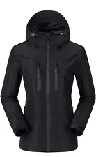 CAMEL CROWN Women's Lightweight Rain Jacket Waterproof Windbreaker Hooded Coat