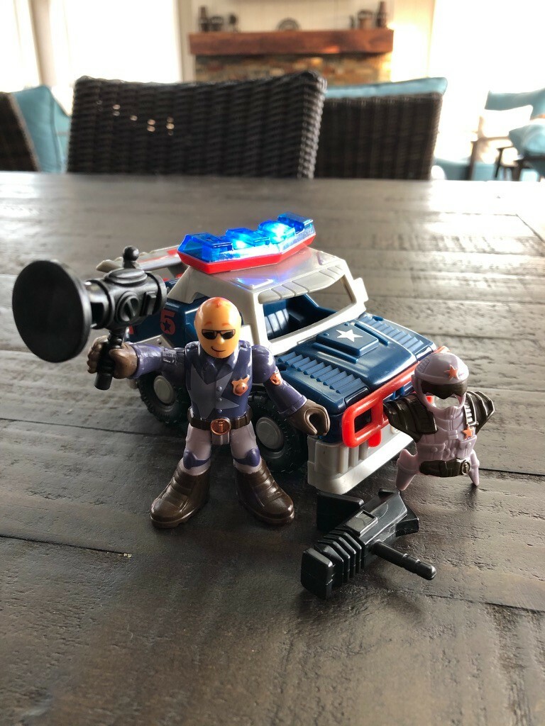 imaginext city police car