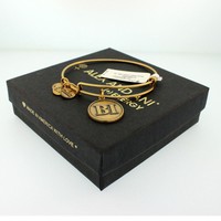Alex And Ani Block Island Initials Charm Bangle In Rafaelian Gold, A13eb10rg on sale Alex And Ani Block Island Initials Charm Bangle In Rafaelian Gold, A13eb10rg on sale