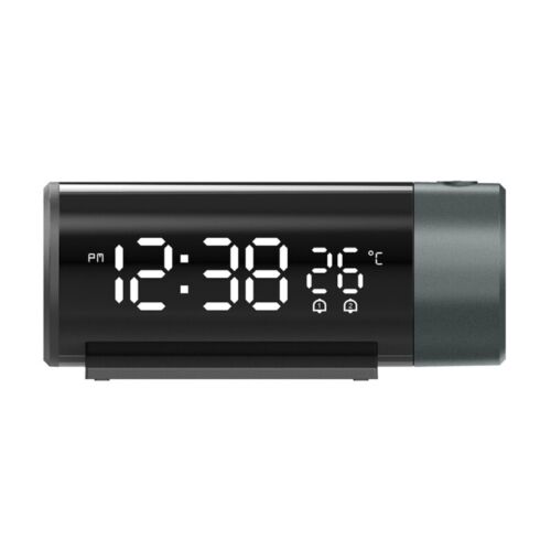 USB Power Projection Alarm Clock Clear LED Display,Brightness Adjustable - Picture 1 of 8