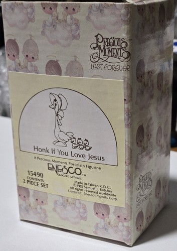 Vintage Precious Moments 15490 - Honk If You Love Jesus 1985 - READ DESCRIPTION - Picture 4 of 5