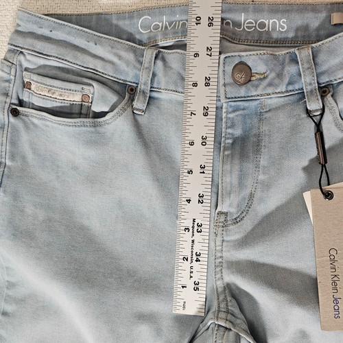 Calvin Klein Jeans Legging Womens Size 30 Light Wash Stretch Waist Jeans 467 - Picture 8 of 14