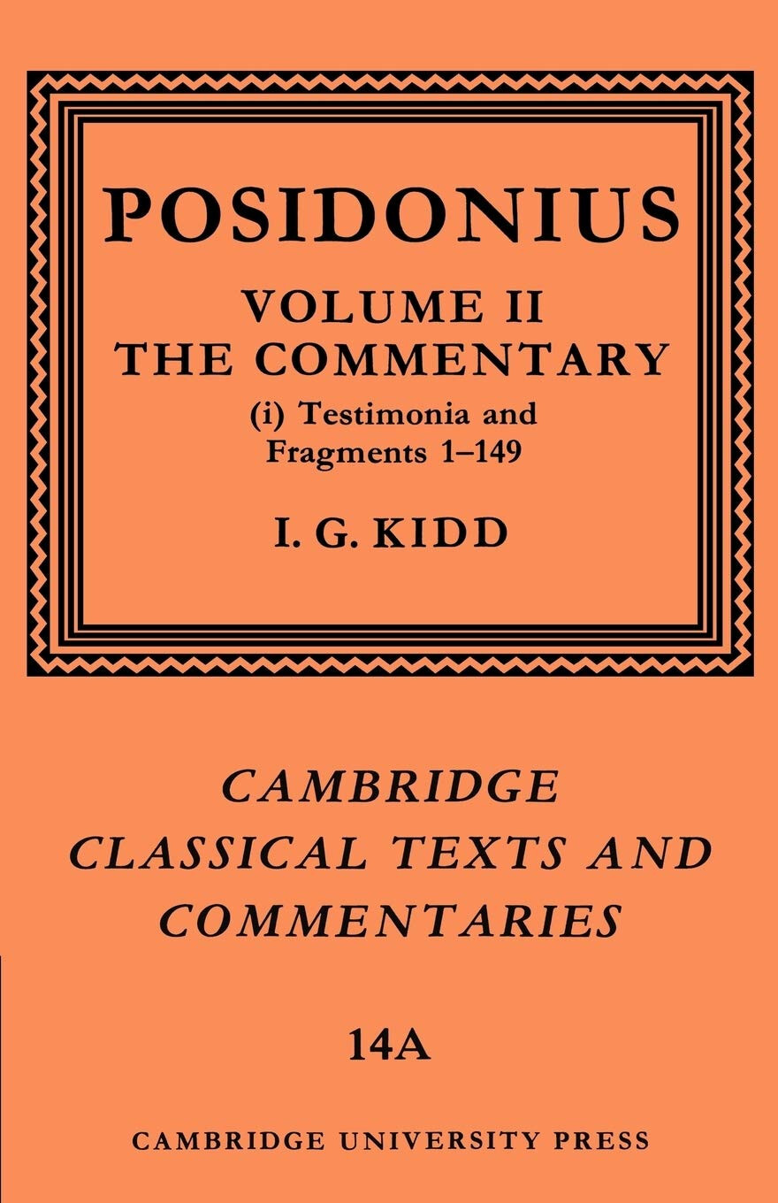 Posidonius vol.II - I. G. Kidd, Posidonius, Kidd I. G. - Cambridge, 2022
