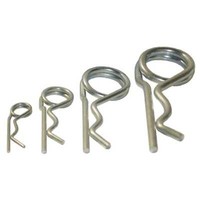 Federstecker Sortiment Federsplinte Splinte Doppelt Gebogen 46-Teilig