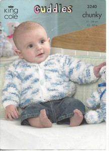 baby boy chunky knit cardigan