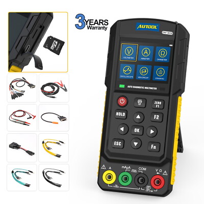 KFZ Multimeter Digital Spannungsprüfer AC DC Widerstand Messgerät Oszilloskop 