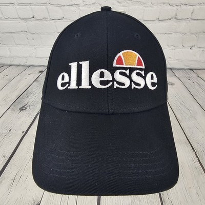 Ellesse Galdo Hat Black Embroidered Logo Strapback Adjustable Cap NWT