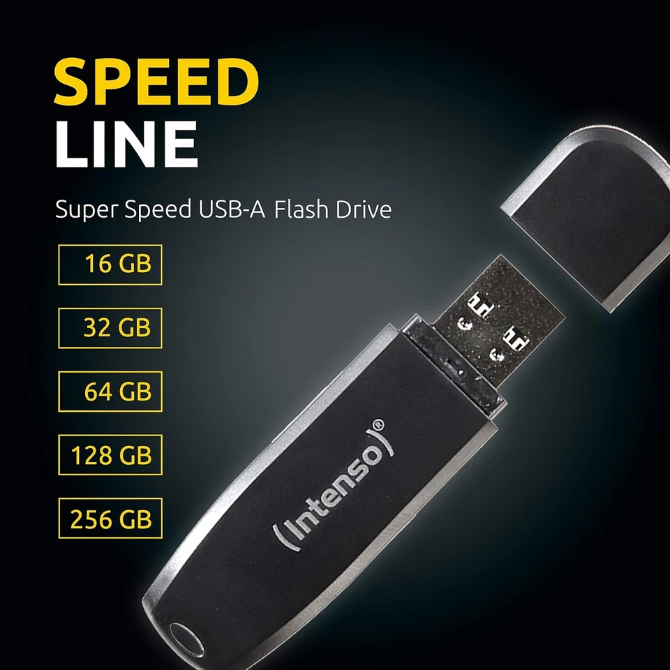 Intenso 3533492 Speed Line - 256GB Memory Stick - USB Stick 3.2 Gen 1x1, black 2 - Image 2 of 4