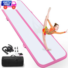 Air Tumble Track Mat 6.6  20ft Inflatable Gymnastics Tumbling Mat w/ Electric Pum