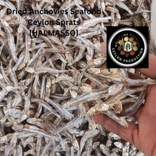 Premium Dried Fish Anchovies SeeFood Tasty 100% Sri Lankan Sprats(Halmasso)