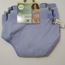 Women's Kindly Yours Blue Thong Hipster Underwear 3-Pack Size 3x-22