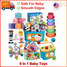 6 In 1 Baby Toys, 6-12 Months Baby Toys, 0-6 12-18 Montessori Toddler Toys Gifts