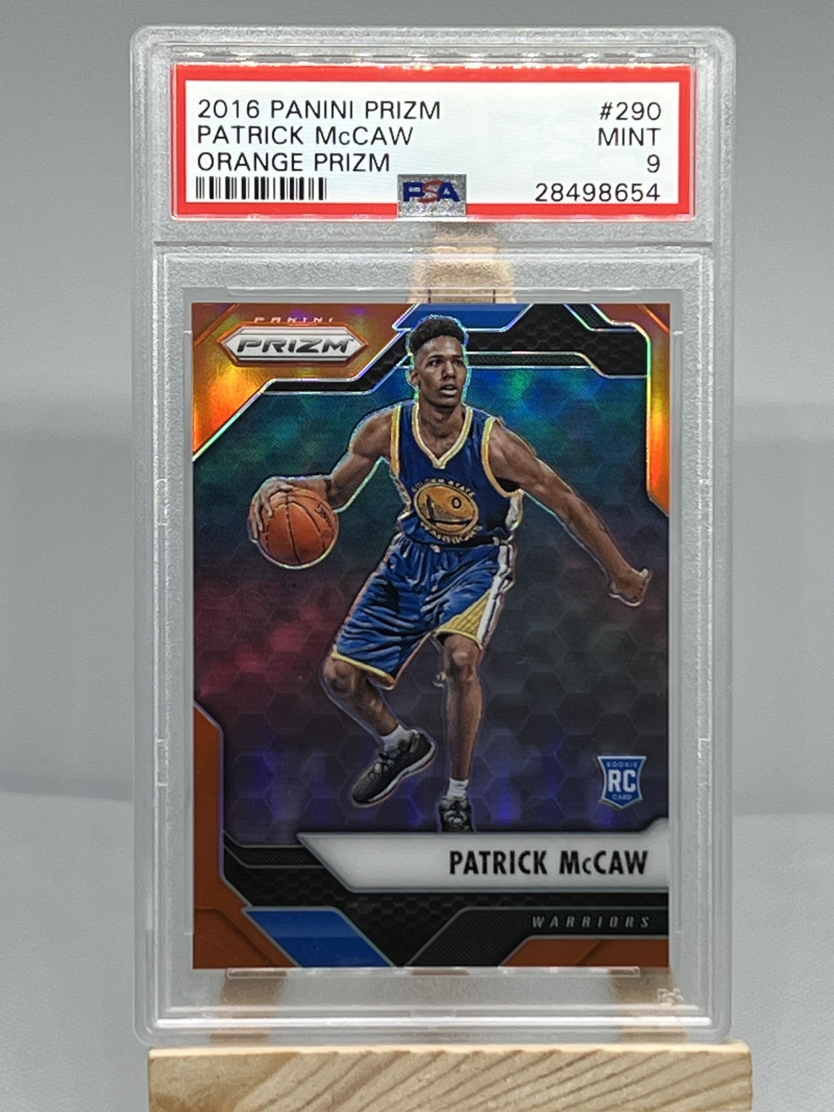 2016 Panini Prizm - Patrick Mccaw #290 Orange /49 Graded PSA 9 (RC)