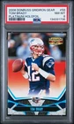 2008 DONRUSS GRIDIRON GEAR 58 TOM BRADY PLATINUM HOLOFOIL /50 PS 8
